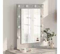 Specchio da Vanità Grigio cemento 70 x 50 x 18 cm Rettangolare