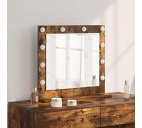 vidaXL Specchio da Vanità Rettangolare Rovere fumé 60 x 55 x 18 cm