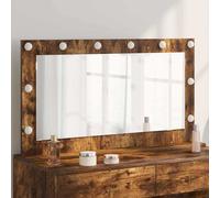 vidaXL Specchio da Vanità Rovere fumé 100 x 55 x 18 cm Rettangolare