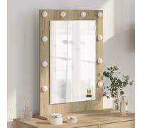 vidaXL Specchio da Vanità Rovere Sonoma 70 x 50 x 18 cm Rettangolare