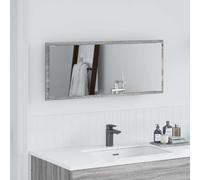 vidaXL Specchio Grigio Sonoma 90 x 8,5 x 37 cm Legno multistrato