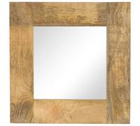 vidaXL Specchio in Legno Massello di Mango 50x50 cm