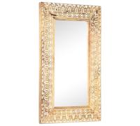 vidaXL Specchio Intagliato a Mano 80x50x2,6 cm in Massello di Mango