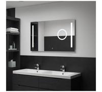 AX Specchio Bagno Parete LED Sensore Tattile 2Strisce Argento 100x60cm + 144741