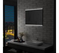 vidaXL Specchio LED da Bagno con Sensore Tattile 80x60 cm