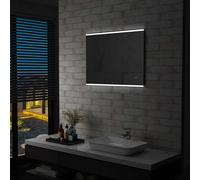 vidaXL Specchio LED da Bagno con Sensore Tattile 80x60 cm