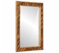 vidaXL Specchio Marrone 70 x 50 x 2.5 cm Vetro