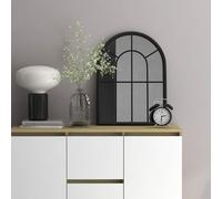 vidaXL Specchio Nero 60x45 cm Ferro per Uso Interno