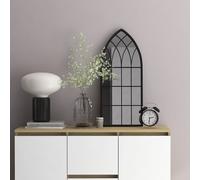 vidaXL Specchio Nero 70x30 cm Ferro per Uso Interno