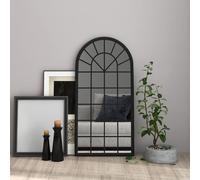vidaXL Specchio Nero 90x45 cm Ferro per Uso Interno
