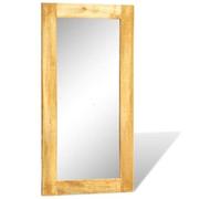 vidaXL - Specchio Rettangolare Con Cornice In Legno Massiccio 120 X 60 Cm