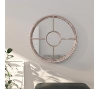 vidaXL Specchio Sabbia 60x4 cm Ferro Rotondo per Uso Interno