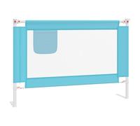 vidaXL Sponda Letto di Sicurezza per Bambini Blu 100x25 cm in Tessuto