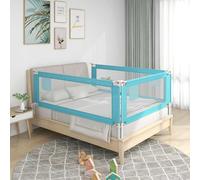VIDAXL - Sponda Letto di Sicurezza per Bambini Blu 140x25 cm in Tessuto