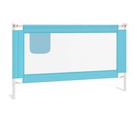 vidaXL Sponda Letto di Sicurezza per Bambini Blu 140x25 cm in Tessuto