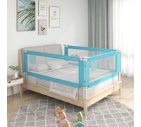 vidaXL Sponda Letto di Sicurezza per Bambini Blu 160x25 cm in Tessuto
