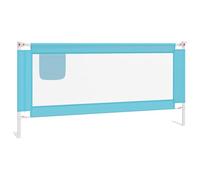 vidaXL Sponda Letto di Sicurezza per Bambini Blu 190x25 cm in Tessuto