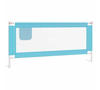 vidaXL Sponda Letto di Sicurezza per Bambini Blu 200x25 cm in Tessuto
