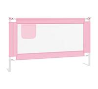 vidaXL Sponda Letto di Sicurezza per Bambini Rosa 140x25cm in Tessuto