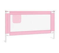 vidaXL Sponda Letto di Sicurezza per Bambini Rosa 150x25 cm Tessuto