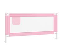vidaXL Sponda Letto di Sicurezza per Bambini Rosa 190x25 cm Tessuto