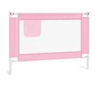 vidaXL Sponda Letto di Sicurezza per Bambini Rosa 90x25 cm in Tessuto