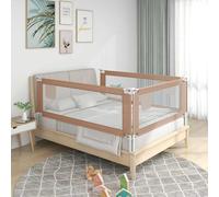 vidaXL Sponda Letto di Sicurezza per Bambini Tortora 190x25 cm Tessuto