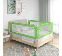 vidaXL Sponda Letto di Sicurezza per Bambini Verde 140x25cm in Tessuto