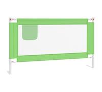 vidaXL Sponda Letto di Sicurezza per Bambini Verde 140x25cm in Tessuto