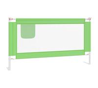 vidaXL Sponda Letto di Sicurezza per Bambini Verde 150x25cm in Tessuto