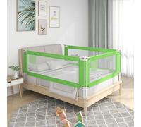 vidaXL Sponda Letto di Sicurezza per Bambini Verde 160x25cm in Tessuto