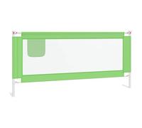 vidaXL Sponda Letto di Sicurezza per Bambini Verde 200x25cm in Tessuto