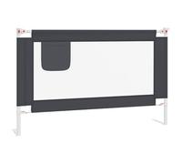 vidaXL Sponda Letto Sicurezza Bambini Grigio Scuro 120x25 cm Tessuto