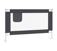 vidaXL Sponda Letto Sicurezza Bambini Grigio Scuro 120x25 cm Tessuto