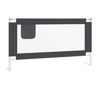 vidaXL Sponda Letto Sicurezza Bambini Grigio Scuro 150x25 cm Tessuto