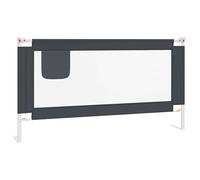 vidaXL Sponda Letto Sicurezza Bambini Grigio Scuro 160x25 cm Tessuto