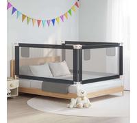 vidaXL Sponda Letto Sicurezza Bambini Grigio Scuro 180x25 cm Tessuto