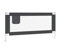 vidaXL Sponda Letto Sicurezza Bambini Grigio Scuro 180x25 cm Tessuto