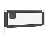 vidaXL Sponda Letto Sicurezza Bambini Grigio Scuro 190x25 cm Tessuto