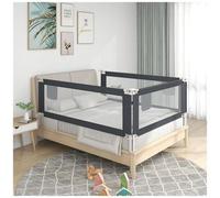 VIDAXL - Sponda Letto Sicurezza Bambini Grigio Scuro 200x25 cm Tessuto