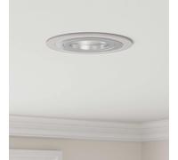 vidaXL Spotlight 24 pcs Argento 9 x 9 x 2 cm Alluminio