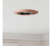 vidaXL Spotlights con i riflettori 6 pcs Rame 9 x 9 cm Metallo