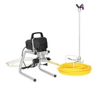 vidaXL Spruzzatore airless per vernice, 10 m, 220 V, 2 l/min, 227 bar, colore: nero