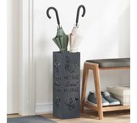 vidaXL Stand per Ombrelli da Pioggia Antracite 15,5 x 15,5 x 49 cm