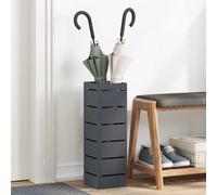 vidaXL Supporto per ombrellone Portaombrelli Antracite in metallo 15,5x15,5x49 cm