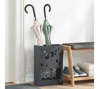 vidaXL Stand per Ombrelli da Pioggia Antracite 28 x 12 x 41 cm Acciaio