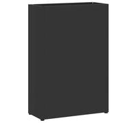 vidaXL Supporto per Ombrellone Nero 28 x 12 x 41 cm Acciaio, Portaombrelli Moderno per Ingresso, Design Rettangolare, Robusto, Elegante e Minimalista per riporre