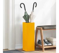 vidaXL Portaombrelli Giallo Senape Metallo Standard Portaombrelli
