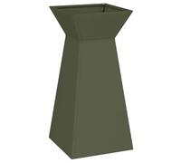 vidaXL Supporto per Piante Verde Oliva Metallo 35 x 35 x 73 cm Fioriere