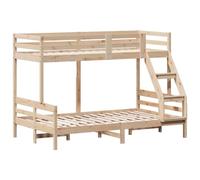 vidaXL Letto a Castello 80x200/120x200 cm in Legno Massello di Pino